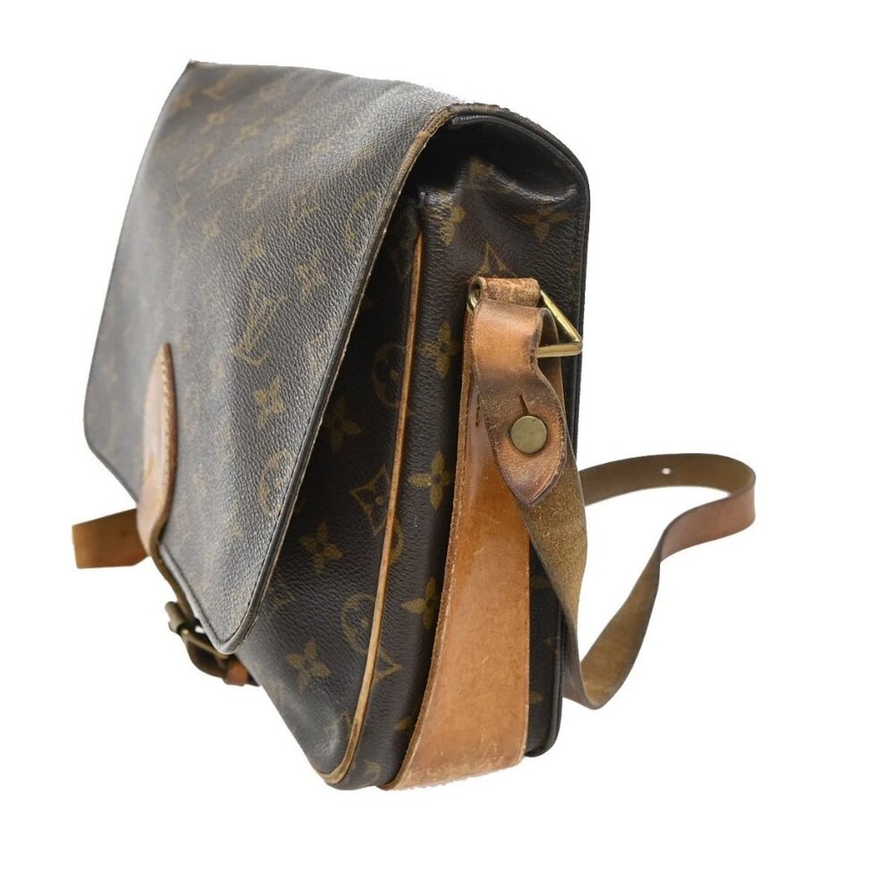LOUIS VUITTON Cartouchiere MM Shoulder Bag Monogram Leather Brown M51253 69EF874 - Picture 2 of 16